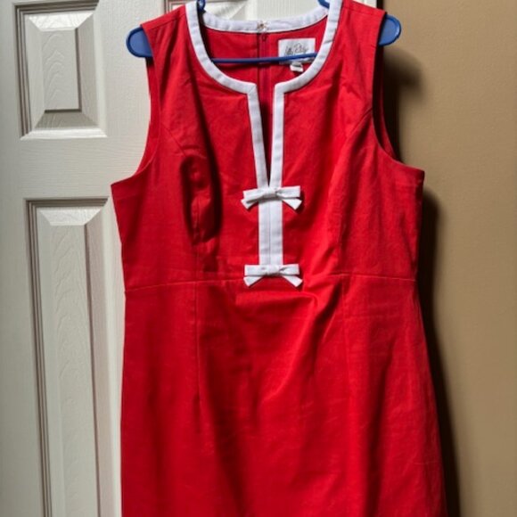 EUC Lilly Pulitzer Aria Stretch Shift in Rocco Red size 16 - Picture 1 of 3